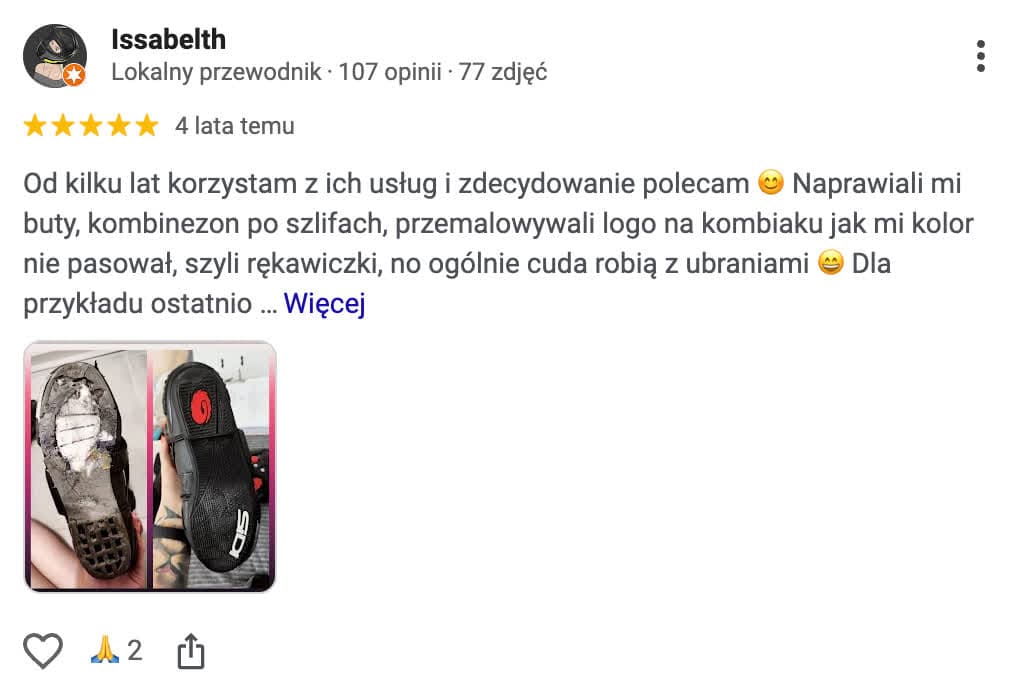 Opinia Google - 1